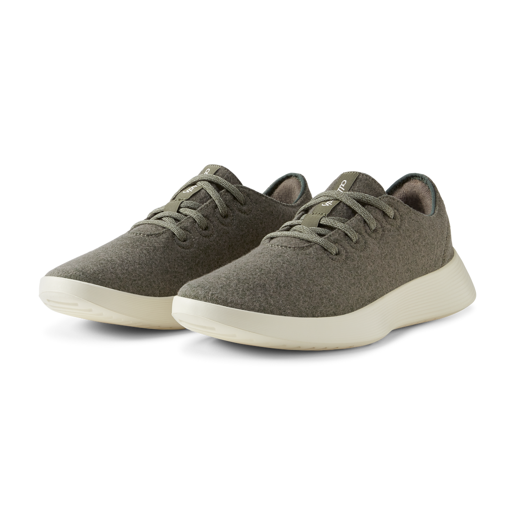 Men's Wool Runner Go - Rugged Green (Stony Cream Sole)